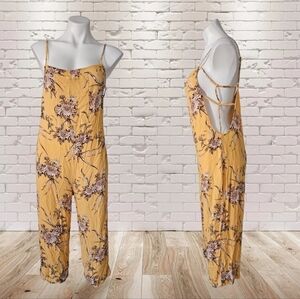 Lira Floral Viscose Jumpsuit M